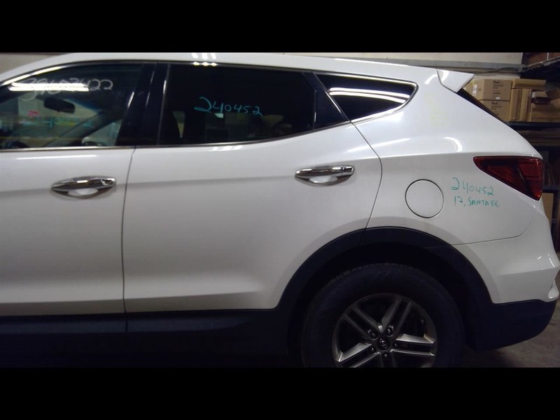 Driver Rear Side Door White Privacy Tint Glass Fits 13-18 SANTA FE 1486535