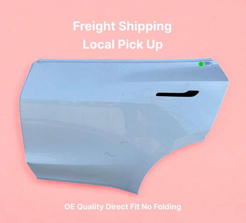 ✅2020-2023 Tesla Model Y Rear Left Door Shell Skin White OEM w/dent