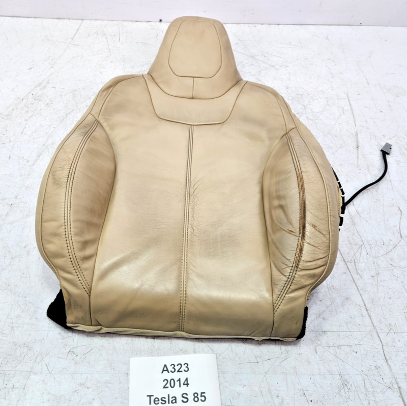 ✅ 12-16 OEM Tesla Model S Front Left Driver Seat Upper Cushion Leather NOTE*