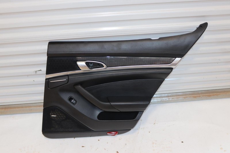 2010-2016 PORSCHE PANAMERA REAR RIGHT SIDE DOOR PANEL TRIM COVER BLACK OEM