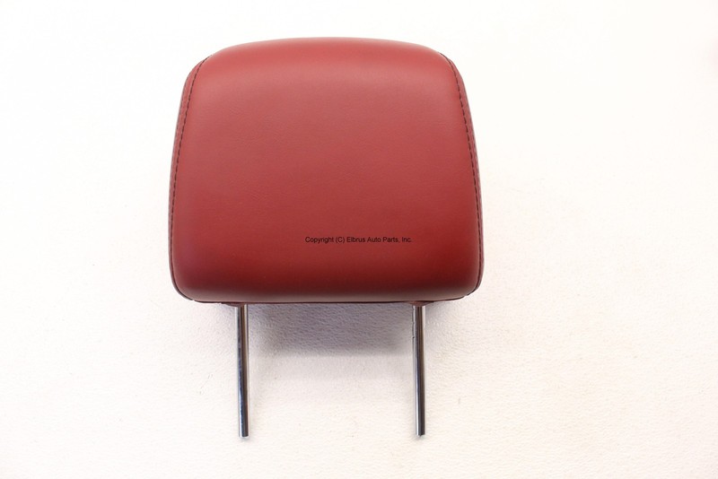 DODGE CHARGER 11 12 13 14 FRONT DRIVER OR PASSENGER LEATHER HEADREST RED OEM