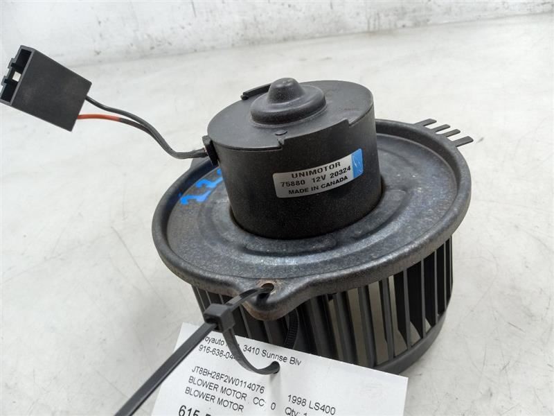 1998 LEXUS LS400 4.0L RWD AT AC BLOWER MOTOR