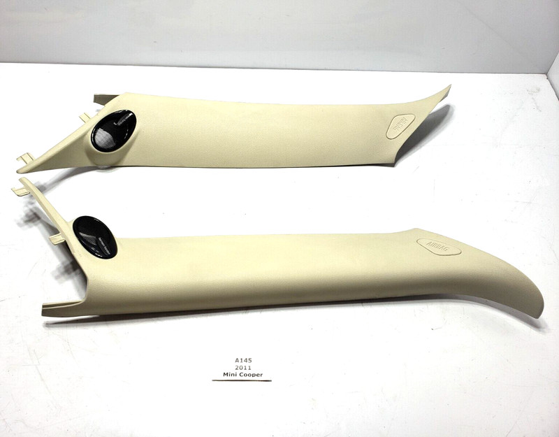 ✅ 09-15 OEM Mini Cooper R56 Front Left Right Exterior A Pillar Trim Panel SET