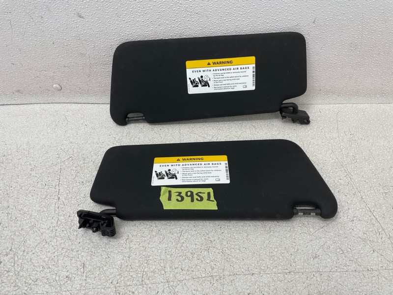 12 13 14 Mercedes C250 C350 Front Left & Right Sun Visor Set Black 1395 OEM