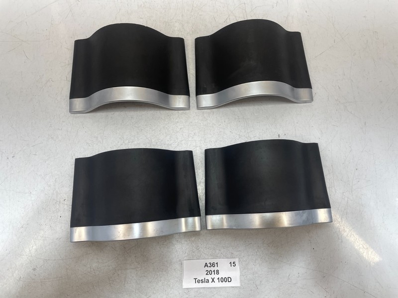 ✅ 16-21 OEM Tesla Model S X Front Center Console Cup Holder Divider Insert SET
