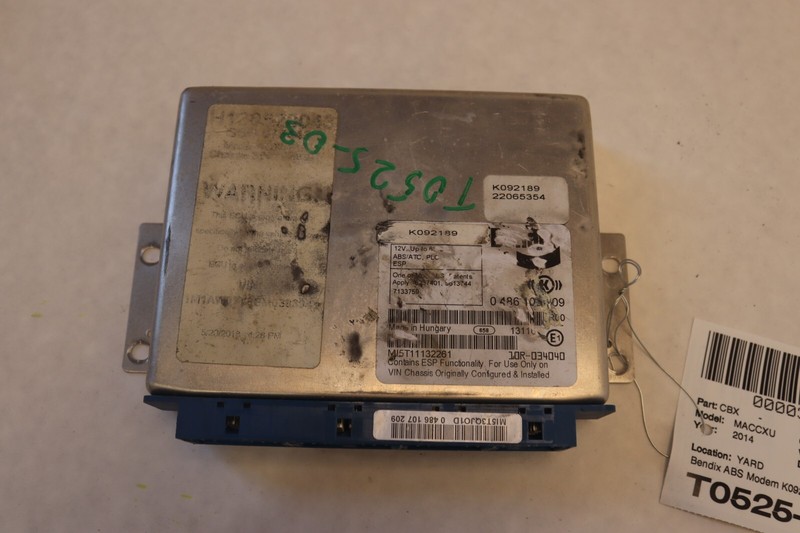 2013-2018 MACK CXU613 BENDIX ABS CONTROL MODULE UNIT 22065354 K092189 OEM