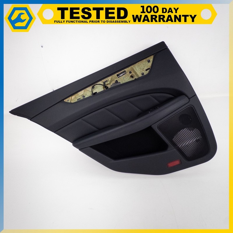 12-18 MERCEDES-BENZ CLS550 REAR LEFT DRIVER SIDE INTERIOR DOOR PANEL BLACK OEM