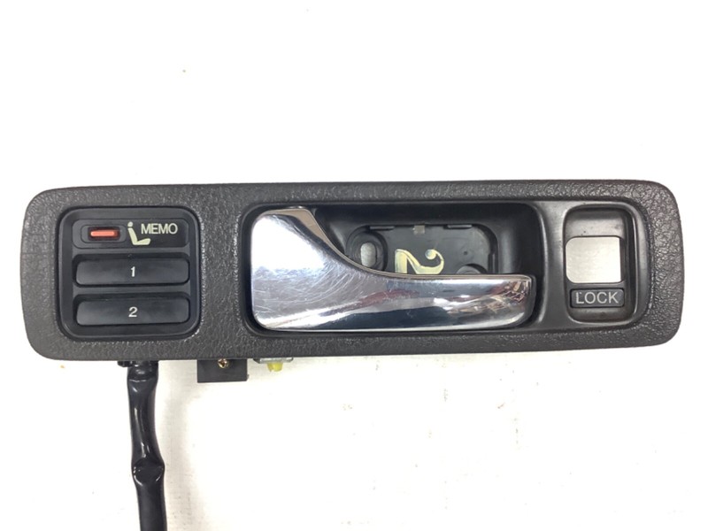 91-93 Legend 4Dr Left Front Inside Door Handle Bezel Frame Plate Brown *DAMAGE