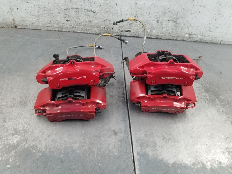 2008 Porsche Cayman S 987 Brembo Red Brake Caliper Set #2381 E1