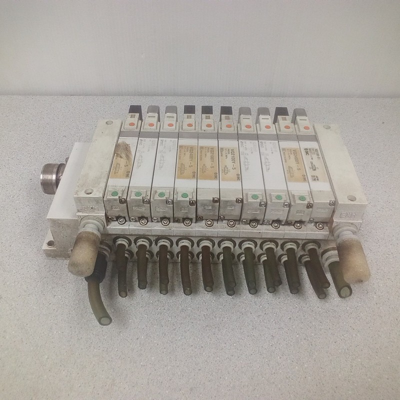 SMC Manifold Asmbly VQ2100-51, (3) VQ2400Y-5, (4) VQ2400-51, VQ2100Y-5