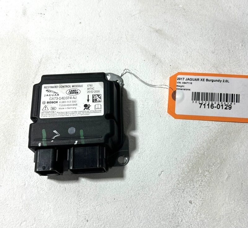 2017-2018-2019 Jaguar XE Restraint Control Module Diagnostic OEM