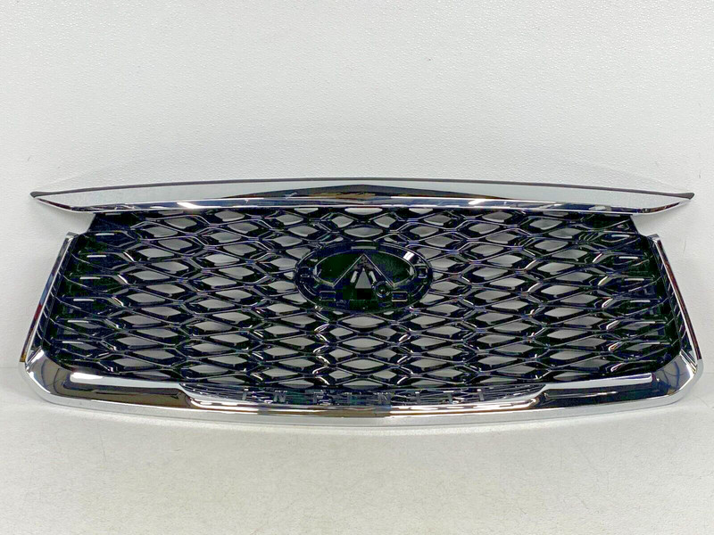⭐NICE 2022 2023 INFINITI QX60 FRONT BUMPER UPPER GRILL GRILLE CHROME / BLACK OEM