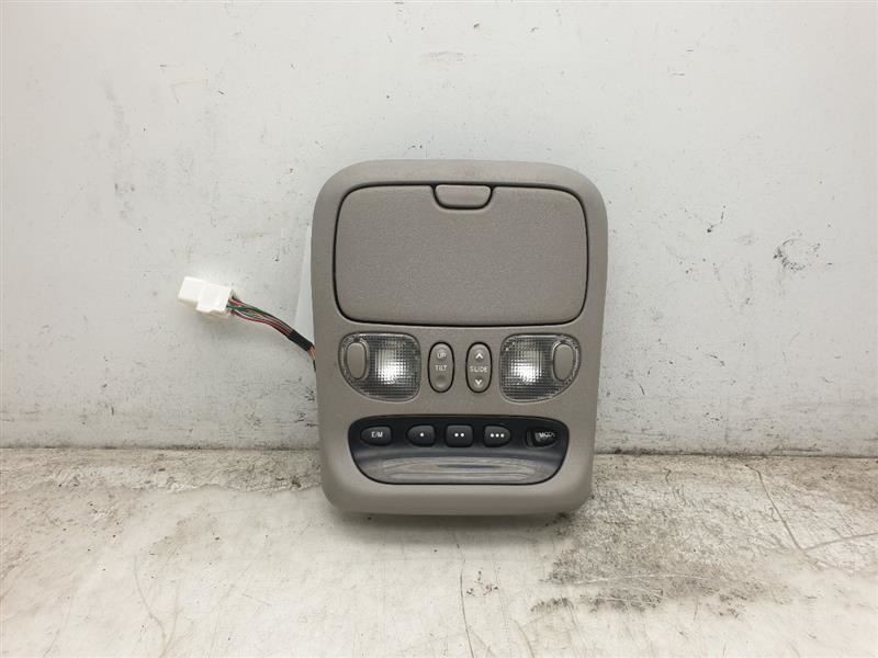 2001 TOYOTA SEQUOIA LIMITED GRAY FRONT OVERHEAD ROOF CONSOLE ASSEMBLY
