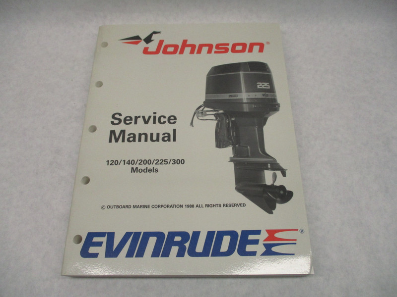 507758 1989 OMC Evinrude Johnson Outboard Service Repair Manual 120-300 CE Loop