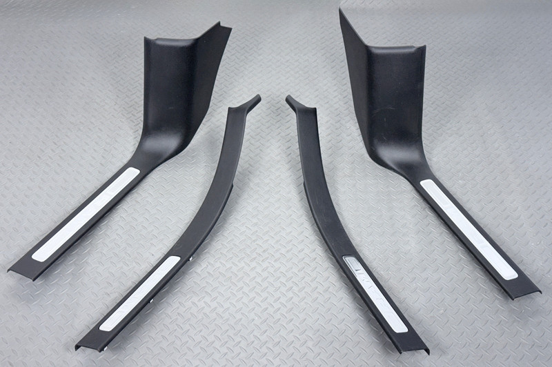 ✅ 19-26 RAM 1500 5th LARAMIE OEM SCUFF PLATE SET Black FRONT REAR DOOR TRIM SILL