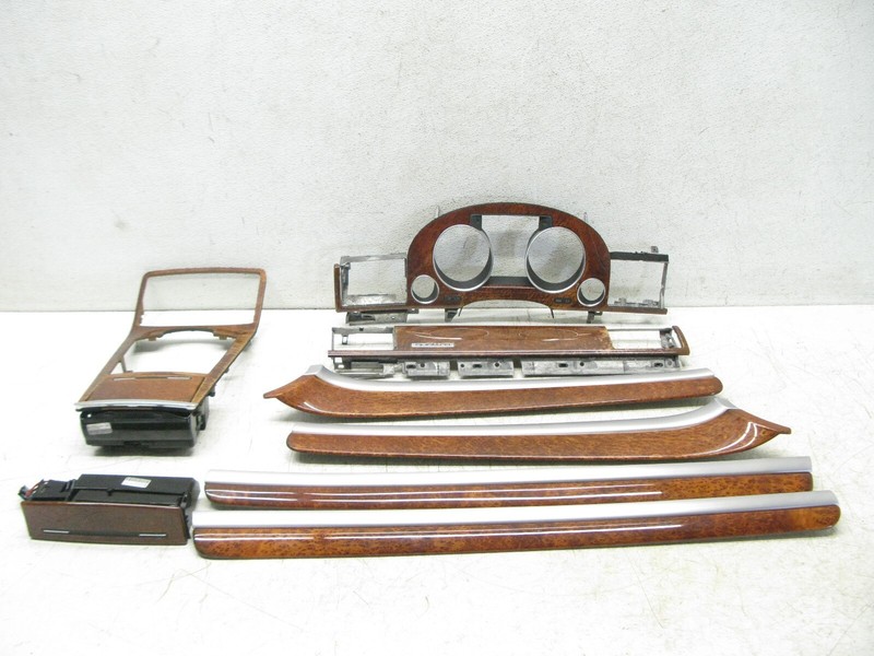 03-10 AUDI D3 A8 LONG LWB QUATTRO DASHBOARD PANEL WOOD TRIM COVER SET OEM 091421