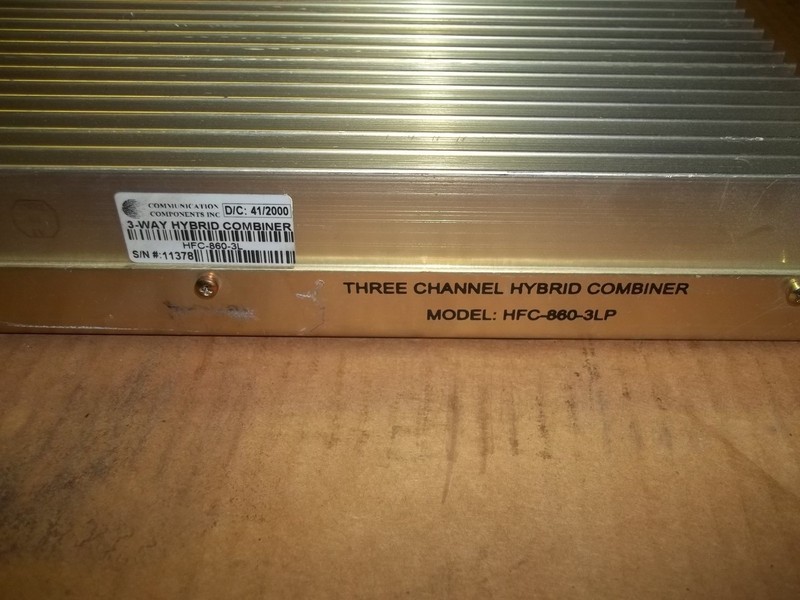 Communication Components Three Channel Hybrid Combiner HFC-860-3LP *FREE SHIP*