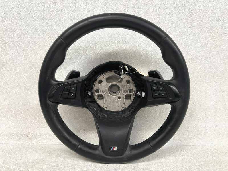 ⭐09-16 BMW Z4 M-SPORT STEERING BLACK LEATHER WHEEL PADDLE SHIFTER OEM LOT2736