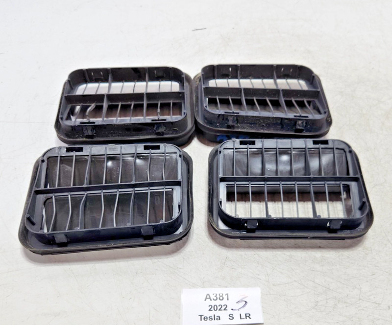 ✅ 12-25 OEM Tesla Model S Rear Right Left Ventilation Quarter Air Grille SET