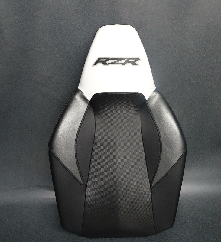 Polaris OEM RZR SEAT BACK REST SUPPORTCUSHION WHITE BLACK 5436600