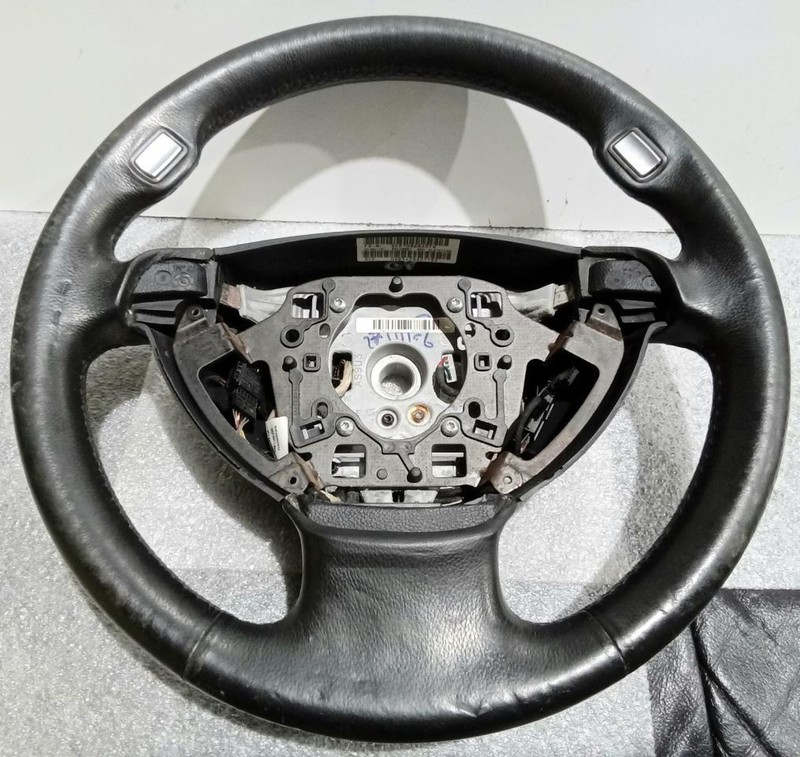 2007-2008 BMW 7 Series 750i Steering Wheel Black Leather w/o heat 32346783491