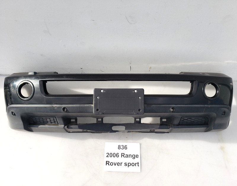 ✅ 06-09 OEM Range Rover Sport L320 Front Bumper Cover w/ Fog Holes Black 697 *