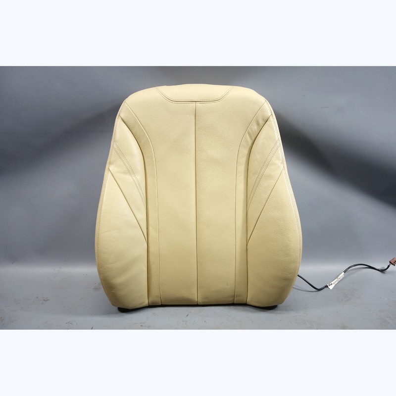 2012-2019 BMW F30 3-Series F36 Right Front Seat Backrest Pad Beige Leather OEM