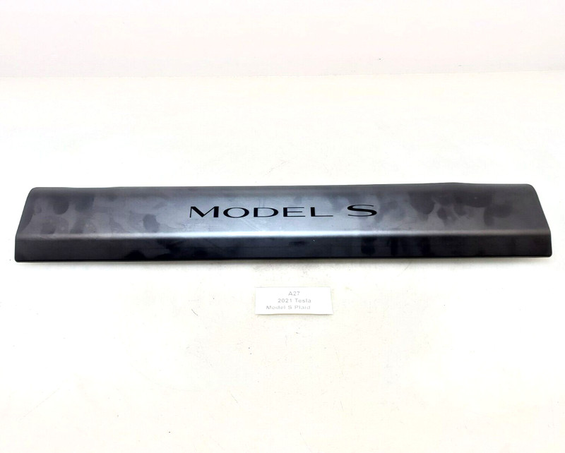 ✅ 2021-2023 OEM Tesla Model S Plaid Front Left Driver Lower Door Sill Plate Trim