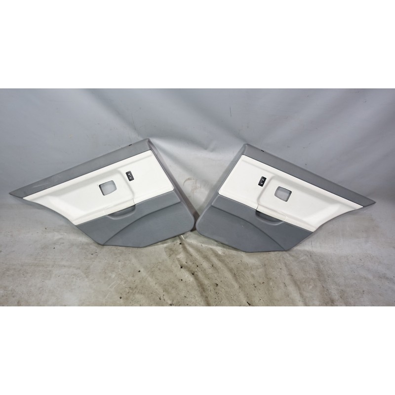 92-98 BMW E36 3-Series Sedan Rear Interior Door Panel Trim Skins Dove Grey OEM