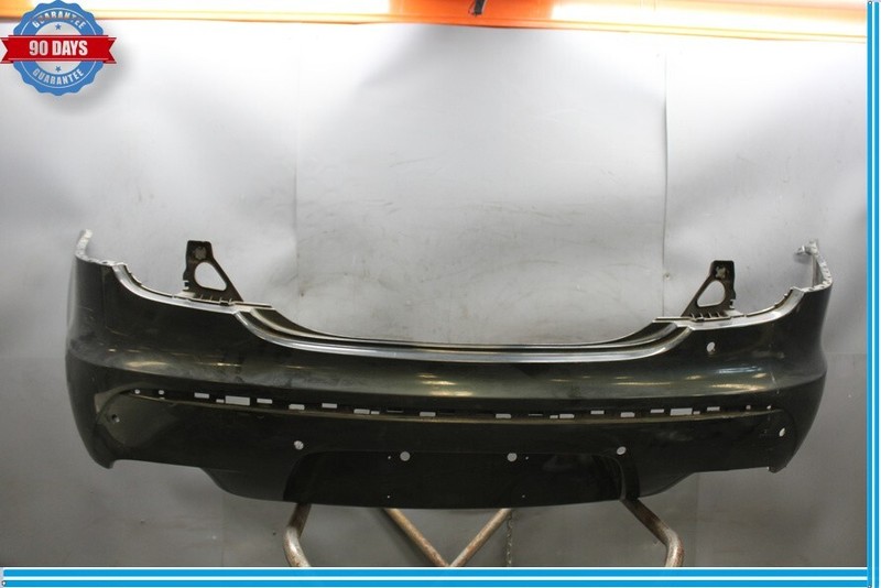10-15 Jaguar XJ XJL X351 Rear Back Bumper Cover Panel Black AW9317A958AA Oem