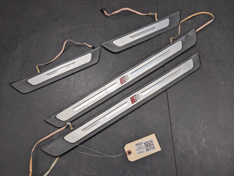 4PC Front & Rear Door Sill Plate Inserts Set 2019 Audi A7 4K8947405A 2020 - 2024