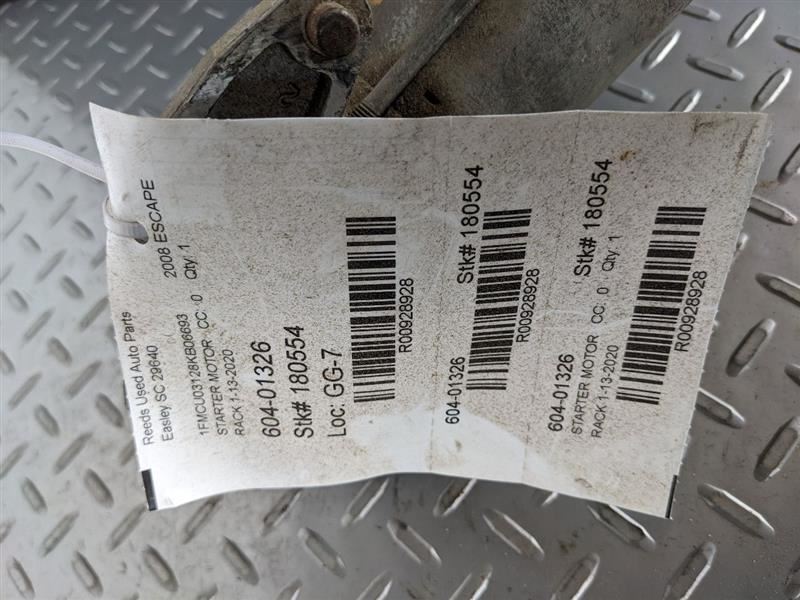 Starter Motor Thru 8/11/10 Fits 05-11 ESCAPE 928928