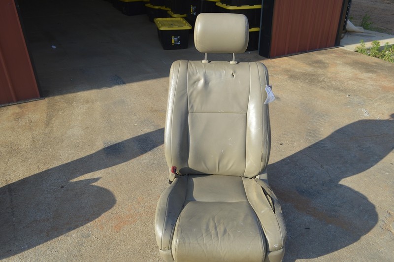 2007-2008 TOYOTA TUNDRA FRONT LEFT DRIVER SIDE SEAT COMPLETE LEATHER TAN OEM