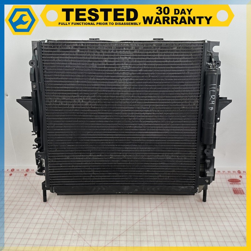 10-16 LAND ROVER LR4 ENGINE COOLING RADIATOR W/ CONDENSER OEM