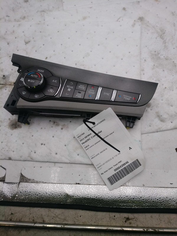 Used A/C Selector Switch fits: 2013 Toyota Sienna front control automatic temper