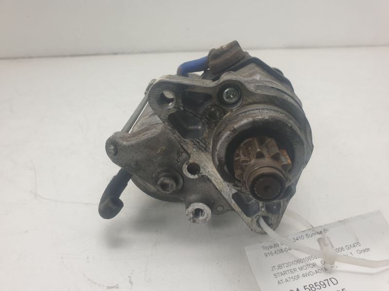 01-09 TOYOTA SEQUOIA 4.7L 2.0KW STARTER MOTOR ASSEMBLY
