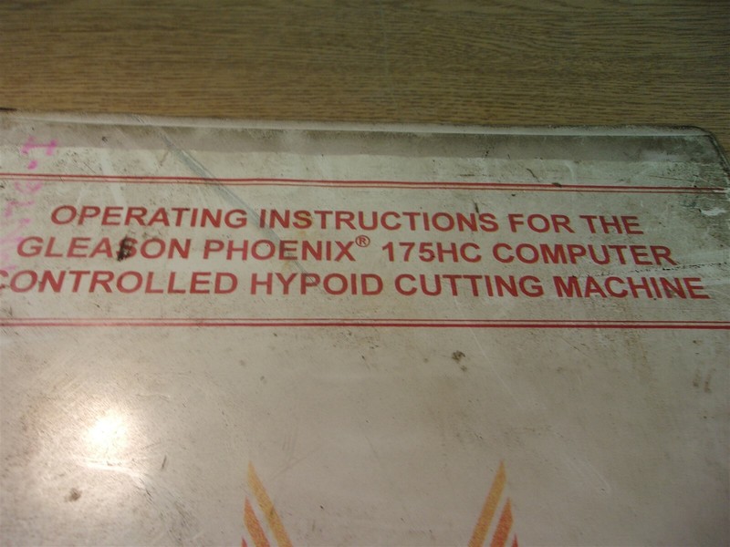 Gleason Phoenix 175HC Cutting Machine Operating Instructions