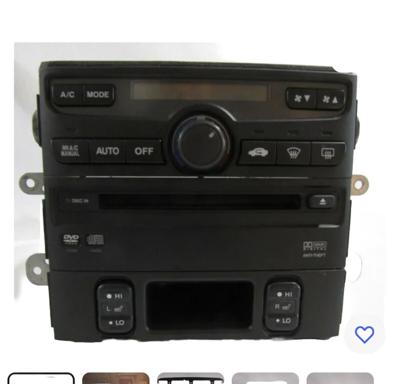 2003-2007 Honda Pilot A/C Heater Climate Control & 6 CD Player Receiver Changer