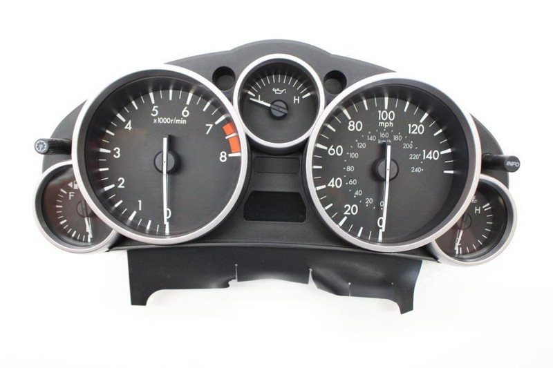 2012 Mazda Mx-5 Miata NC Silver Trim Speedometer Gauge Cluster NH4455430