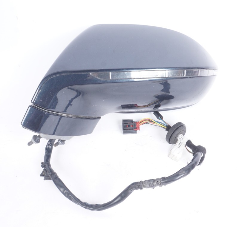 2012-2018 AUDI A7 S7LEFT DRIVER SIDE DOOR REAR VIEW MIRROR BLUE OEM