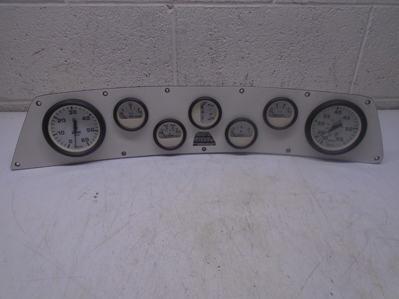 M1 Faria Instrument Gage Cluster Dash Panel Temp Oil Trim Volts Fuel MPH RPM