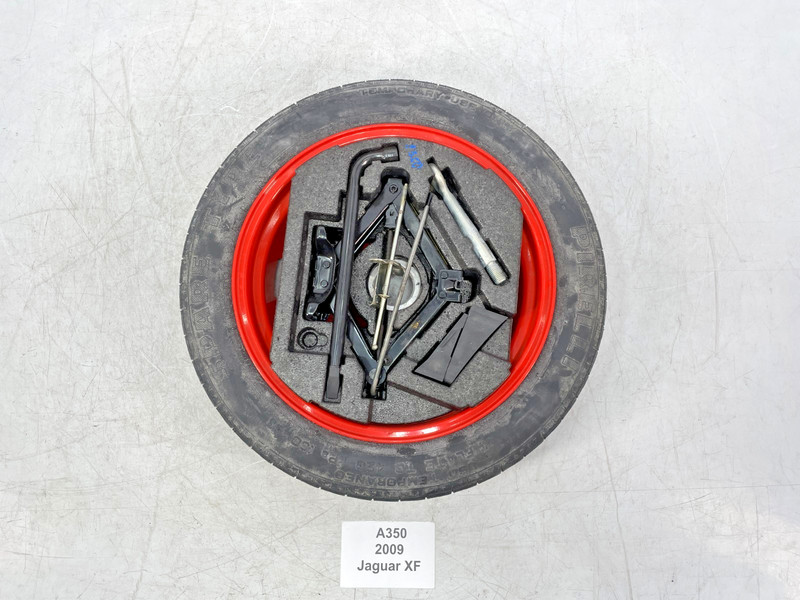 ✅ 04-20 OEM Jaguar XF Spare Wheel Rim Jack Tool Kit 18x4 W/ Tire
