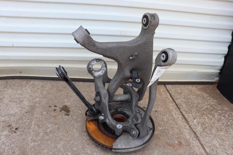 2013-2017 AUDI S5 REAR LEFT SIDE SPINDLE KNUCKLE HUB W/ CONTROL ARMS ASSY OEM
