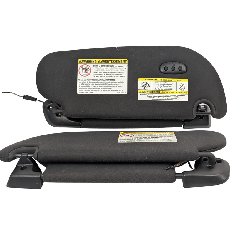 2007-2014 Ford Expedition OEM Black Left Right Passenger Driver Sun Visor Set