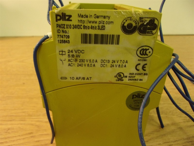 Pilz PN0Z X10 Safety Relay, No Cover 24VDC *FREE SHIPPING*