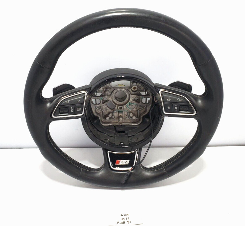 ✅ 2013-2018 OEM Audi S7 4G Sport Steering Wheel w/ Paddle Shifters