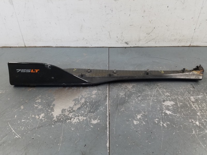 2021 McLaren 765LT Left Driver Door Carbon Rocker Extension - Damage #5597 F7