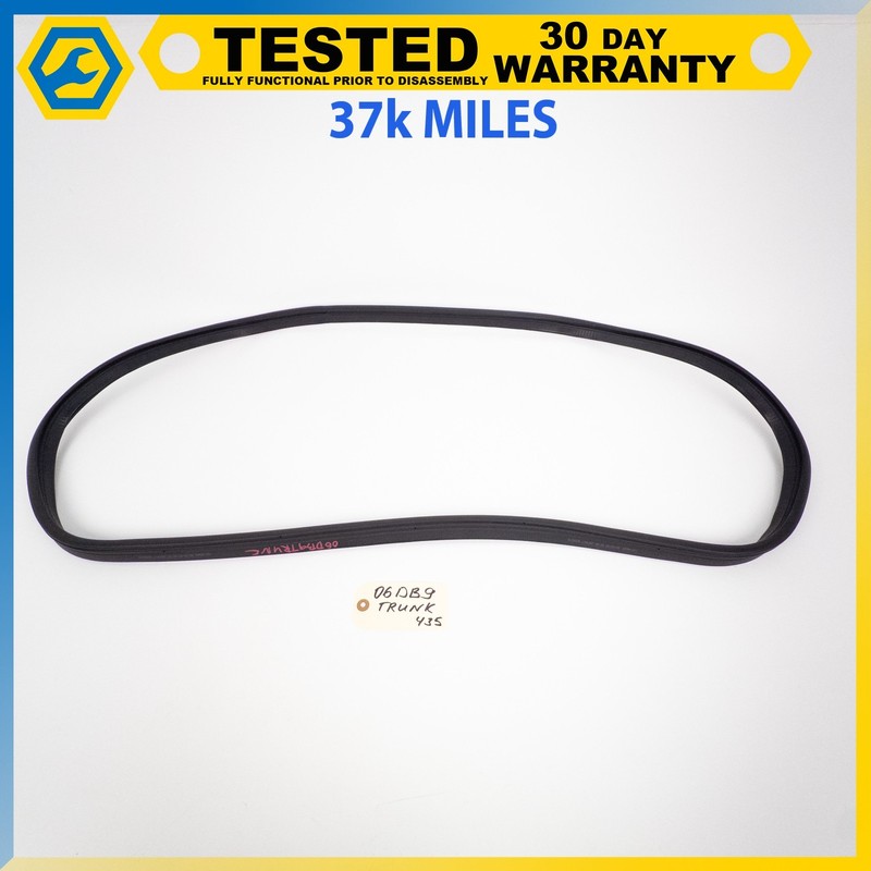 05-16 ASTON MARTIN DB9 VOLANTE TRUNK LID COVER SEAL RUBBER OEM