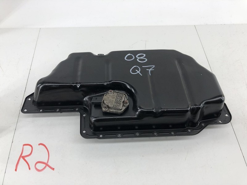 07-10 AUDI Q7 4L 4.2L V8 GAS ENGINE MOTOR LOWER OIL PAN TANK RESERVOIR OEM