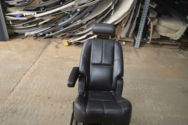 2008-2010 GMC YUKON REAR SECOND ROW LEFT DRIVER SIDE SEAT BLACK LEATHER OEM